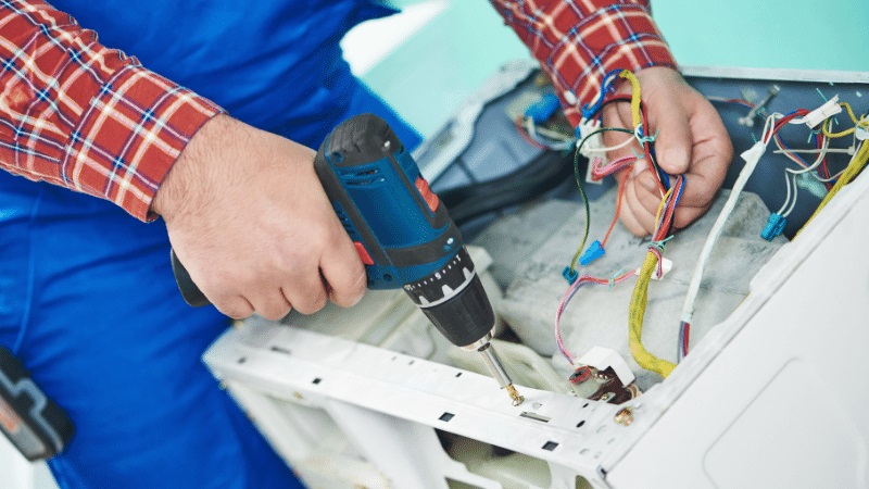 Kula Samsung Samsung çamaşır makinesi kart tamiri – Su almama arızası orijinal parça ile giderildi. - Teknik servis örneği